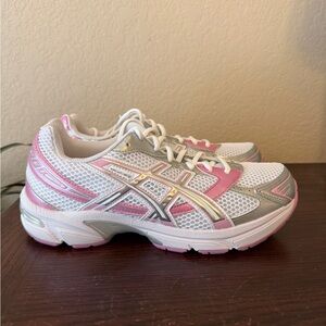ASICS Women's Gel-1130 White Silver Pink Athletic Shoes